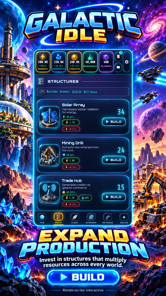 Expand production with buildings
